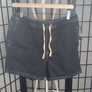 DJAB Dark Blue Denim Shorts with Drawstring